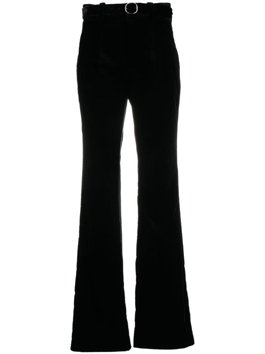 Marie Velvet Flared Trousers