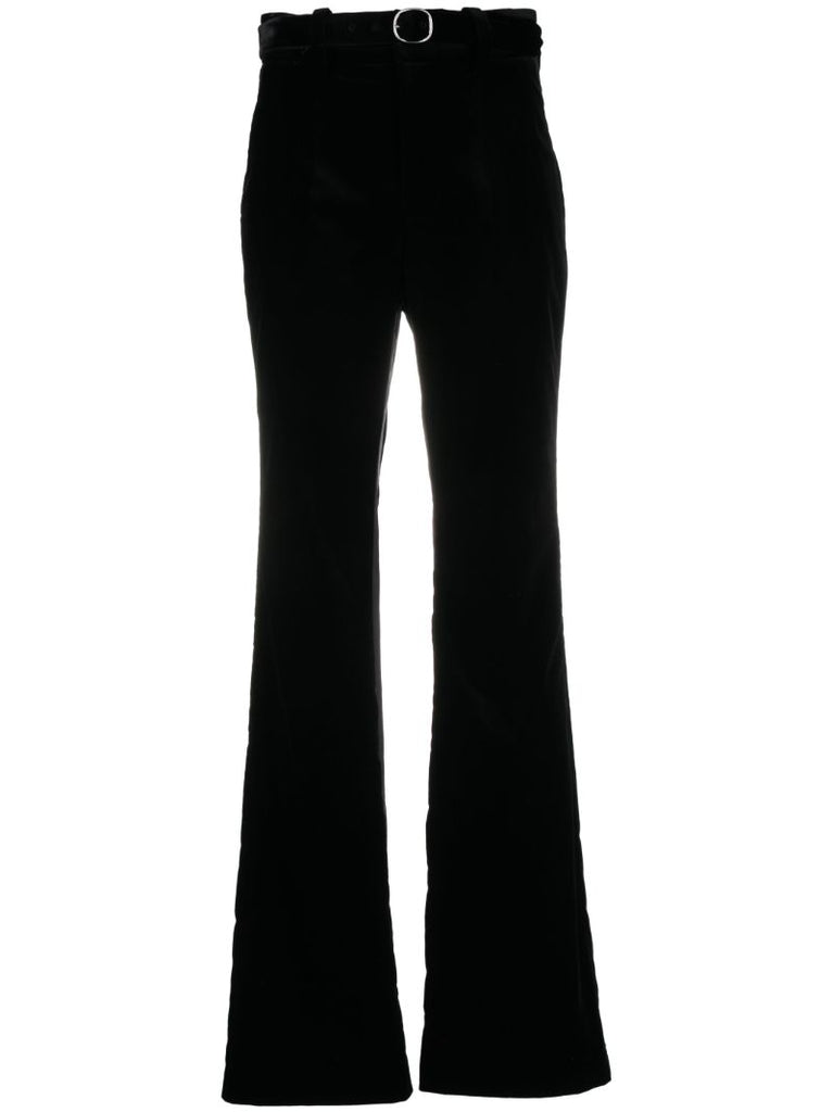 Marie Velvet Flared Trousers