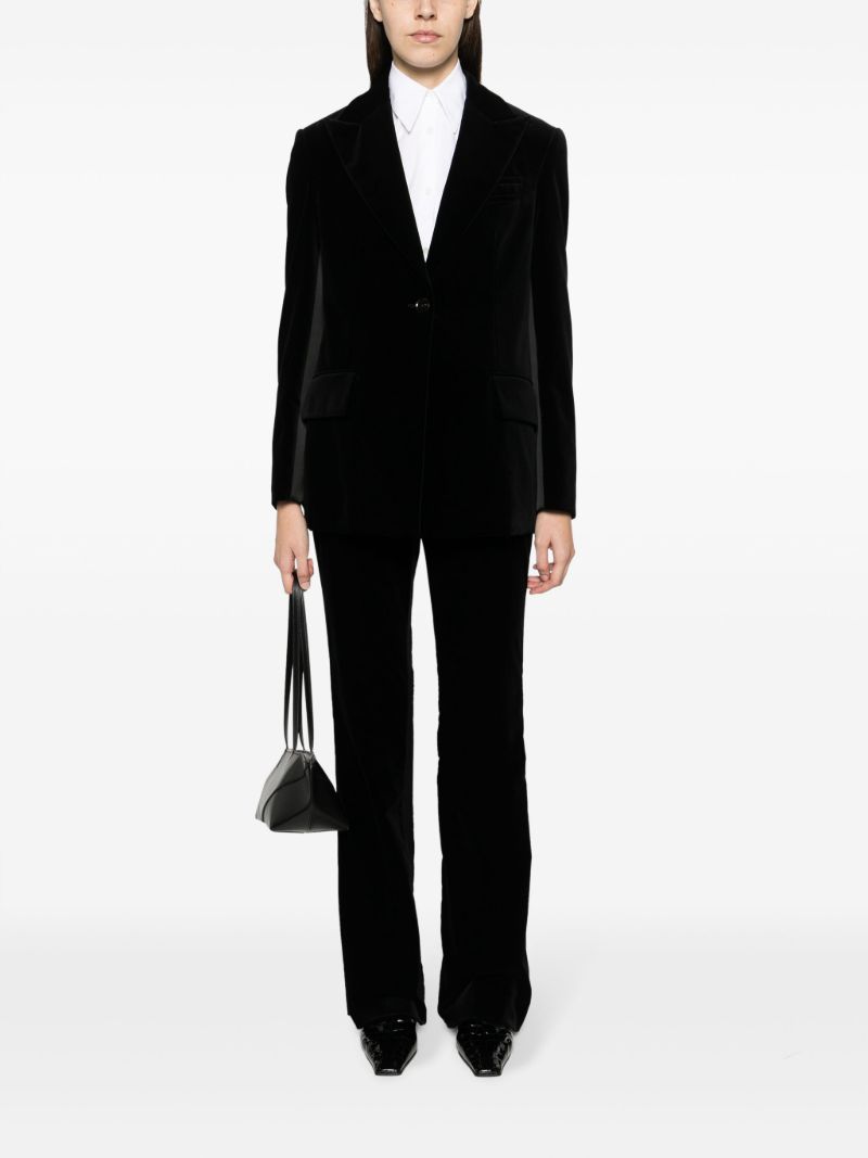 Marie Velvet Flared Trousers