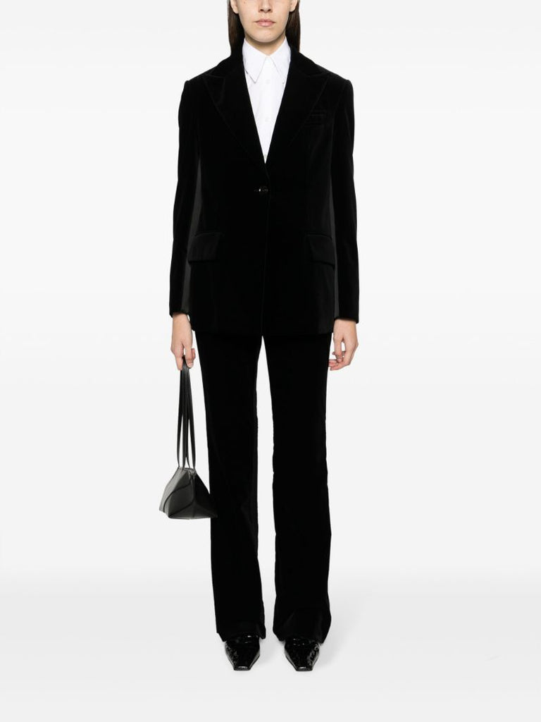 Marie Velvet Flared Trousers