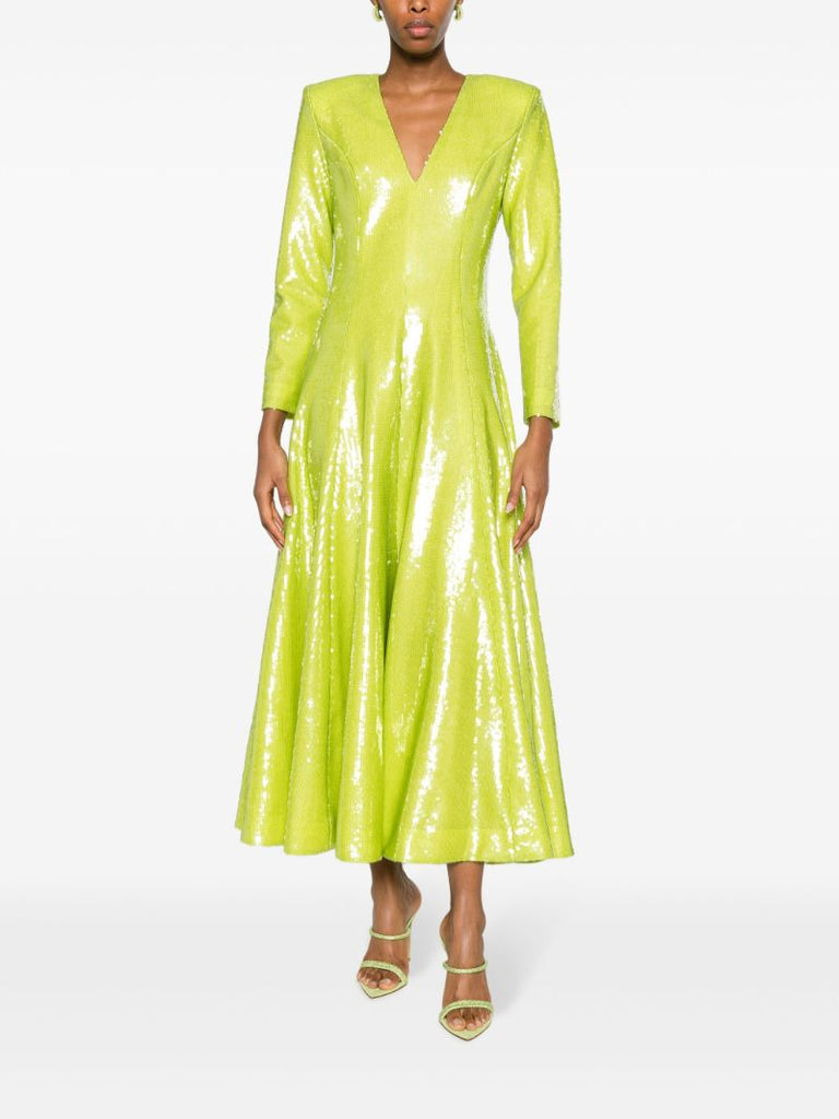 Green Andy Sequin-embellished Dress