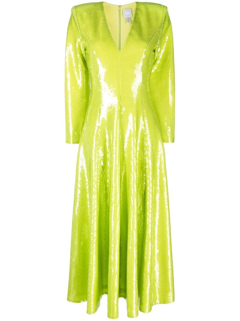 Green Andy Sequin-embellished Dress