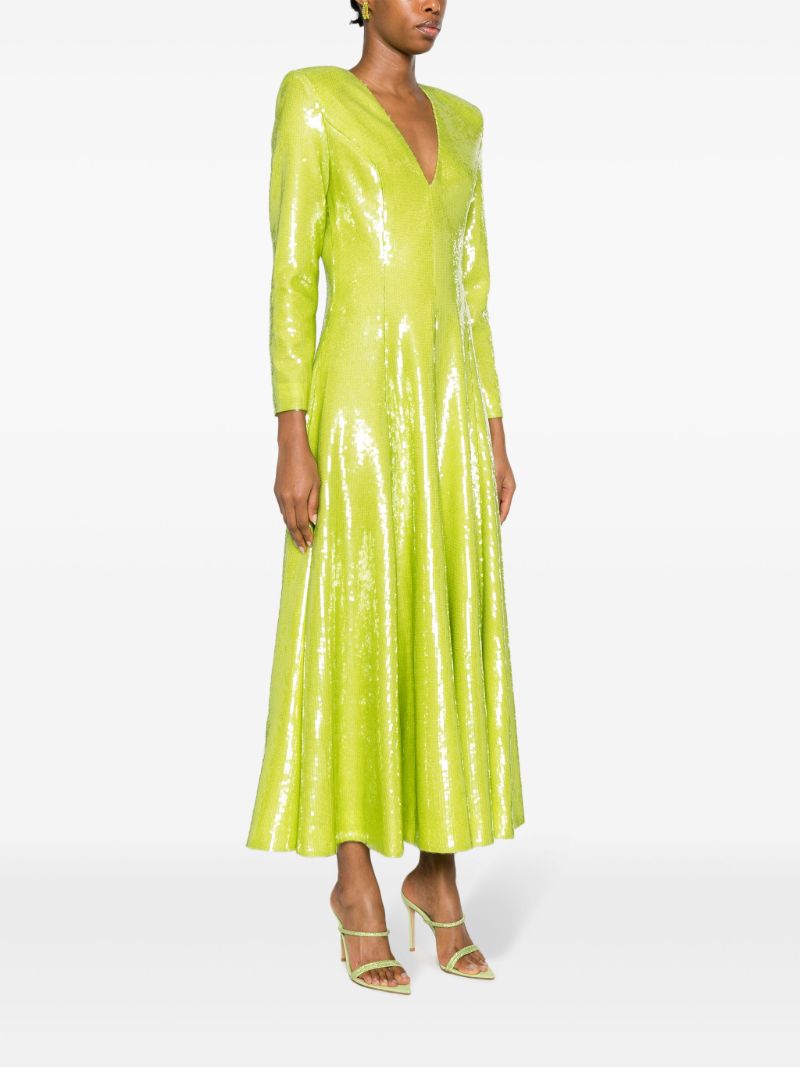Green Andy Sequin-embellished Dress