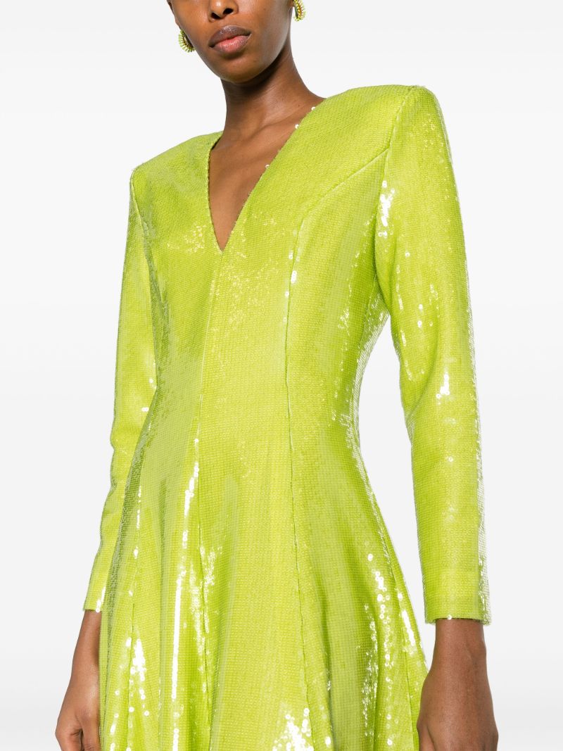 Green Andy Sequin-embellished Dress