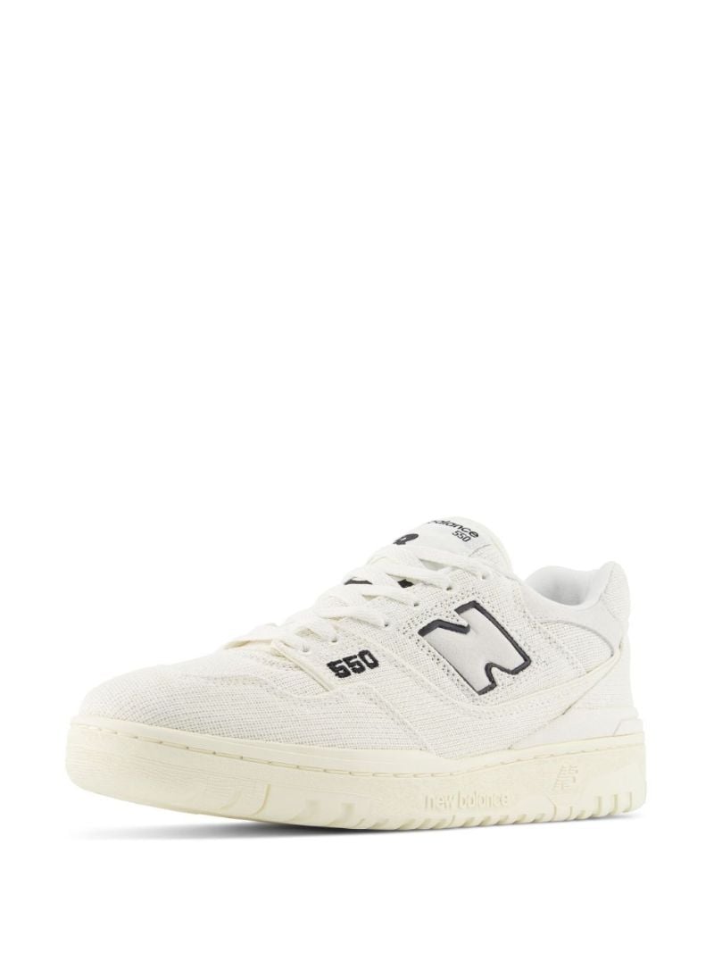 White 550 Low-top Canvas Sneakers