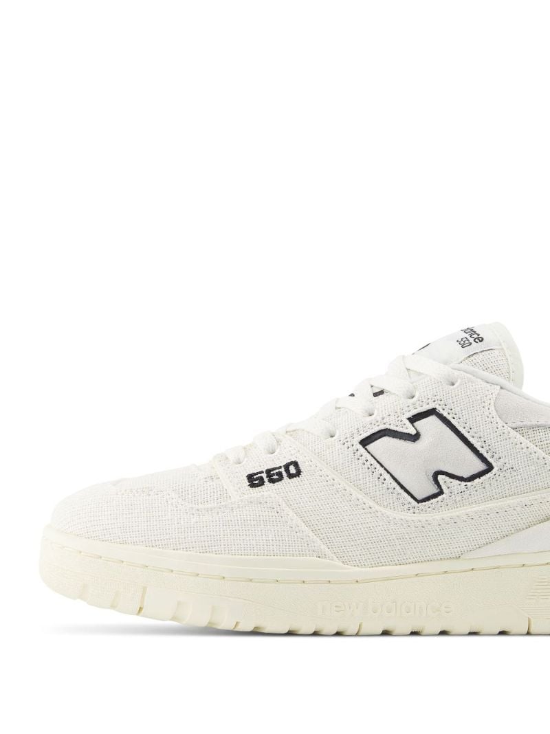 White 550 Low-top Canvas Sneakers