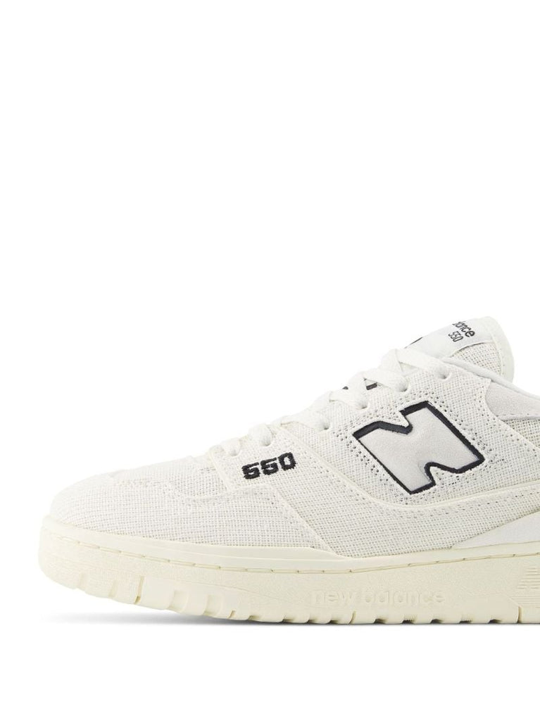 White 550 Low-top Canvas Sneakers