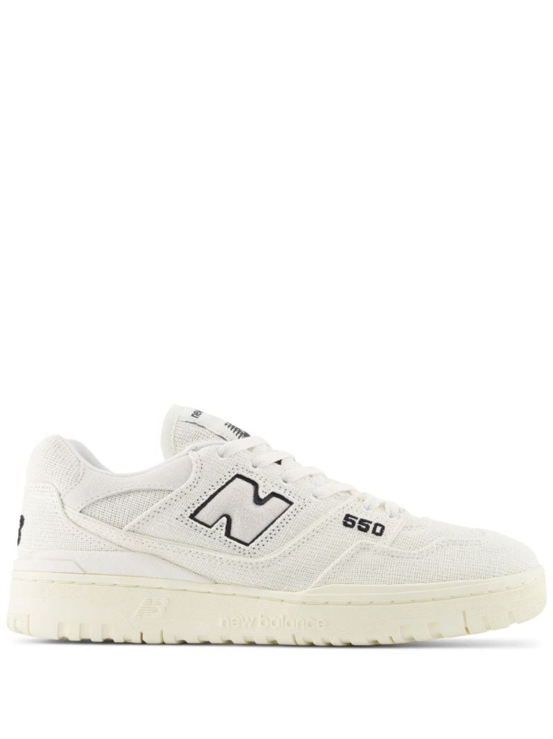 White 550 Low-top Canvas Sneakers