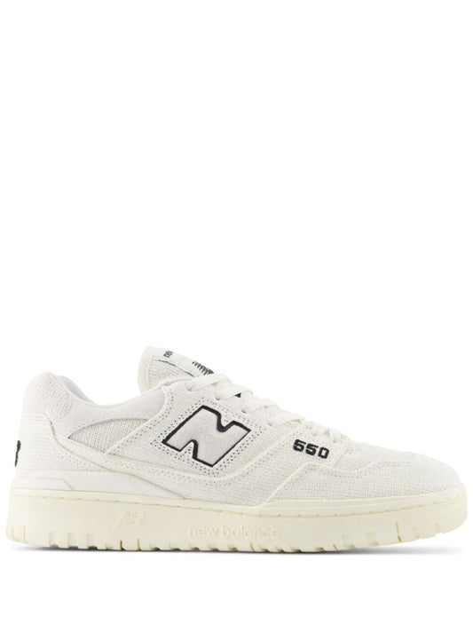 White 550 Low-top Canvas Sneakers