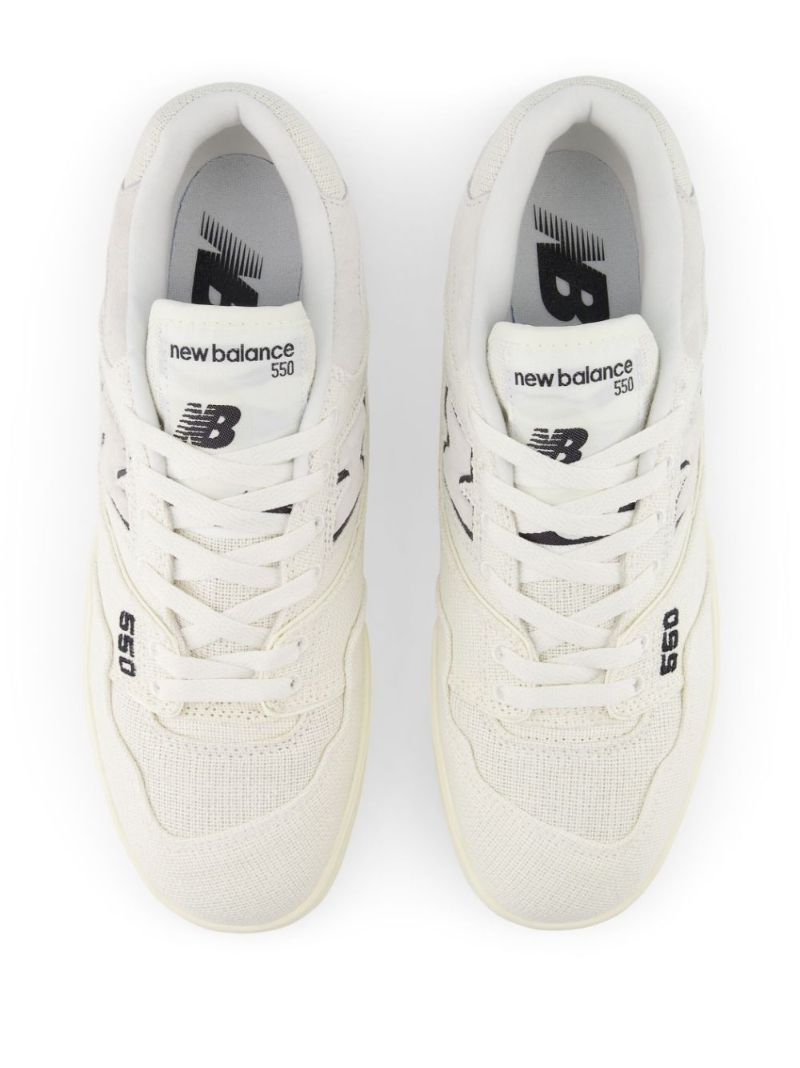 White 550 Low-top Canvas Sneakers