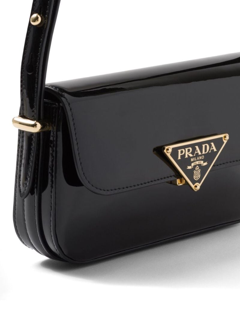 Black Triangle-logo Shoulder Bag