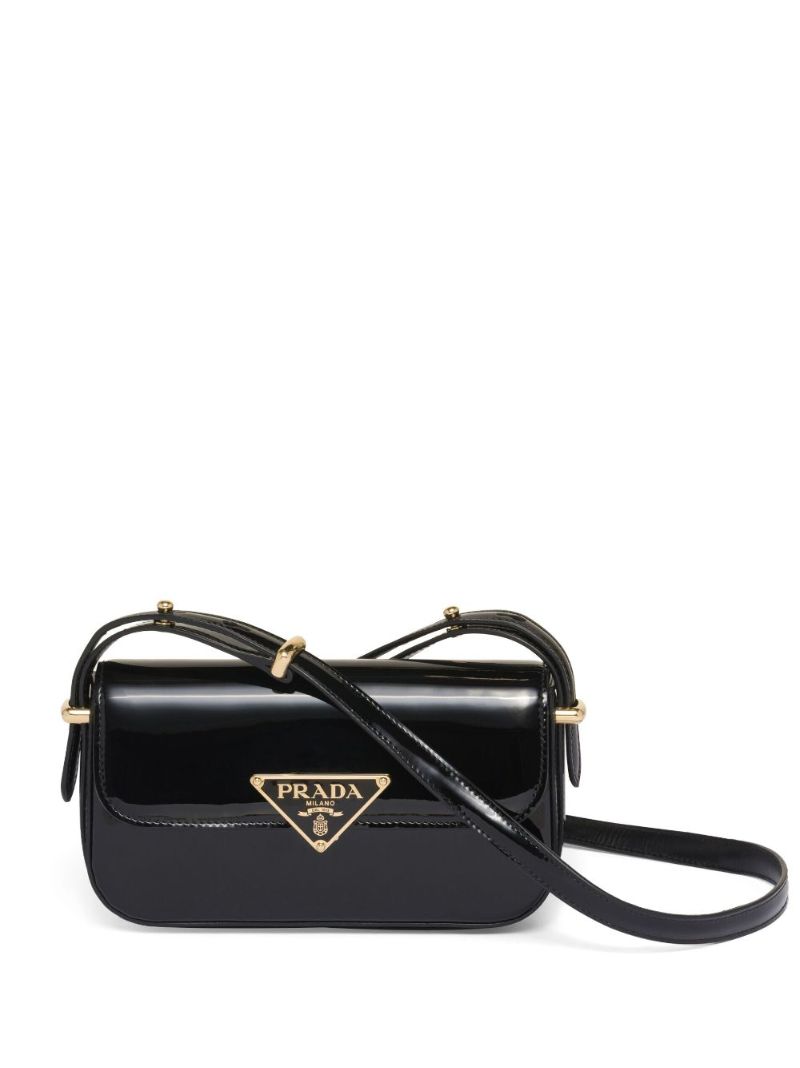 Black Triangle-logo Shoulder Bag
