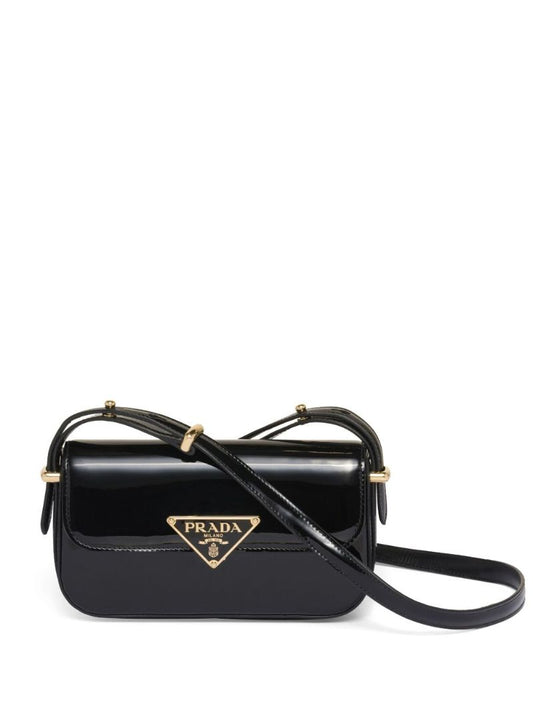 Black Triangle-logo Shoulder Bag