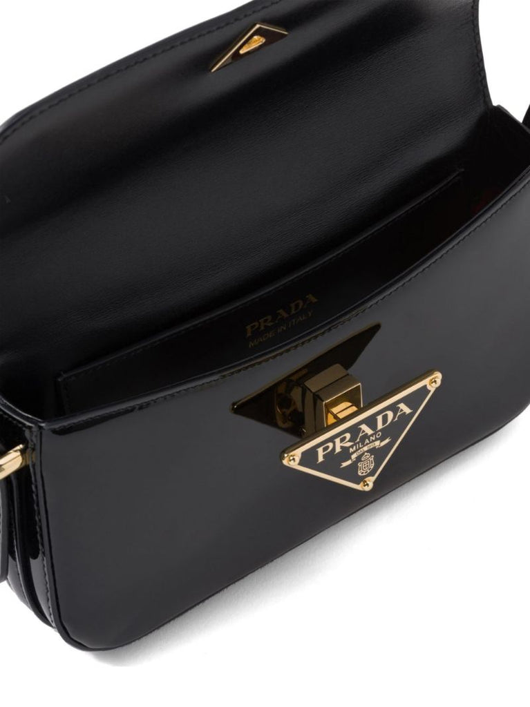 Black Triangle-logo Shoulder Bag