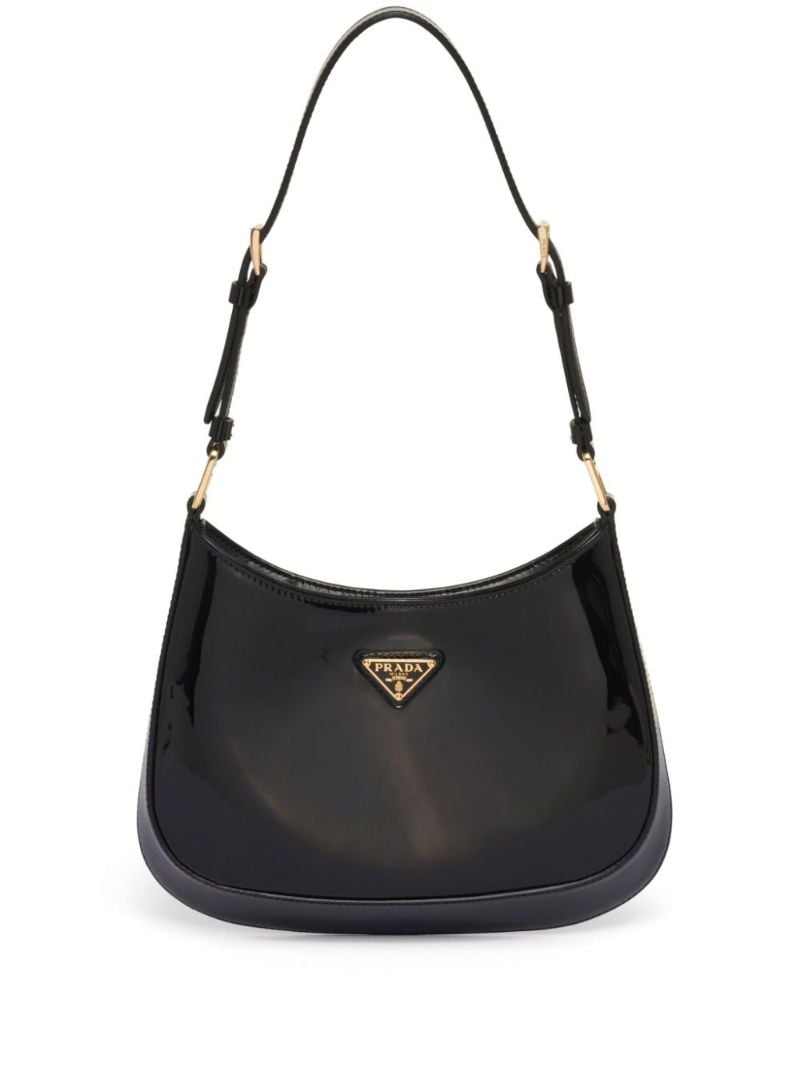Black Cleo Leather Shoulder Bag