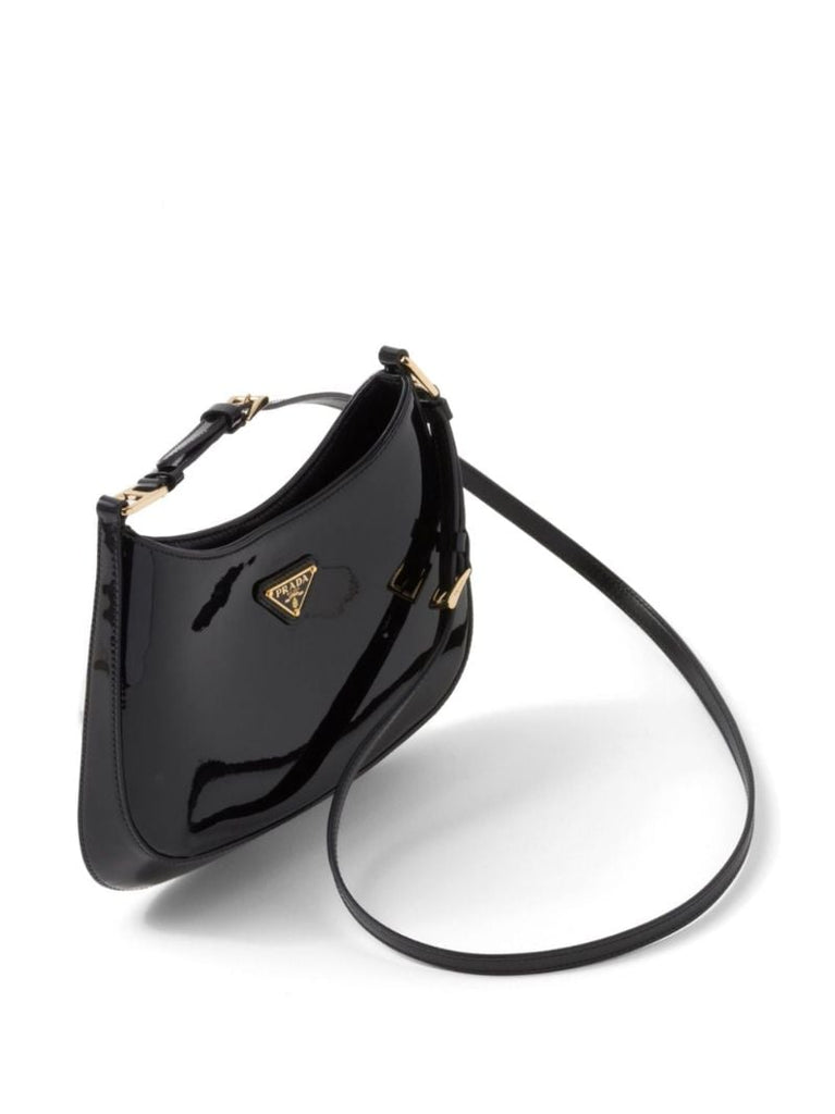 Black Cleo Leather Shoulder Bag