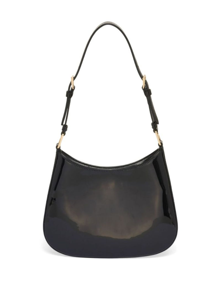 Black Cleo Leather Shoulder Bag