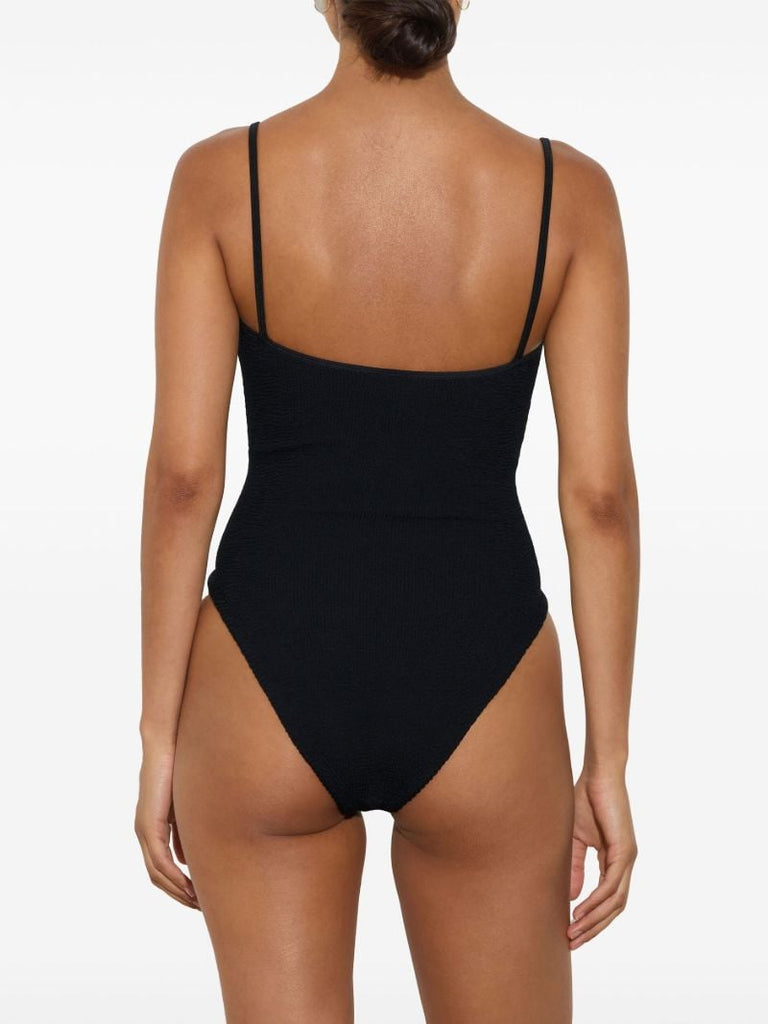Black Pamela Crinkle Swimsuit