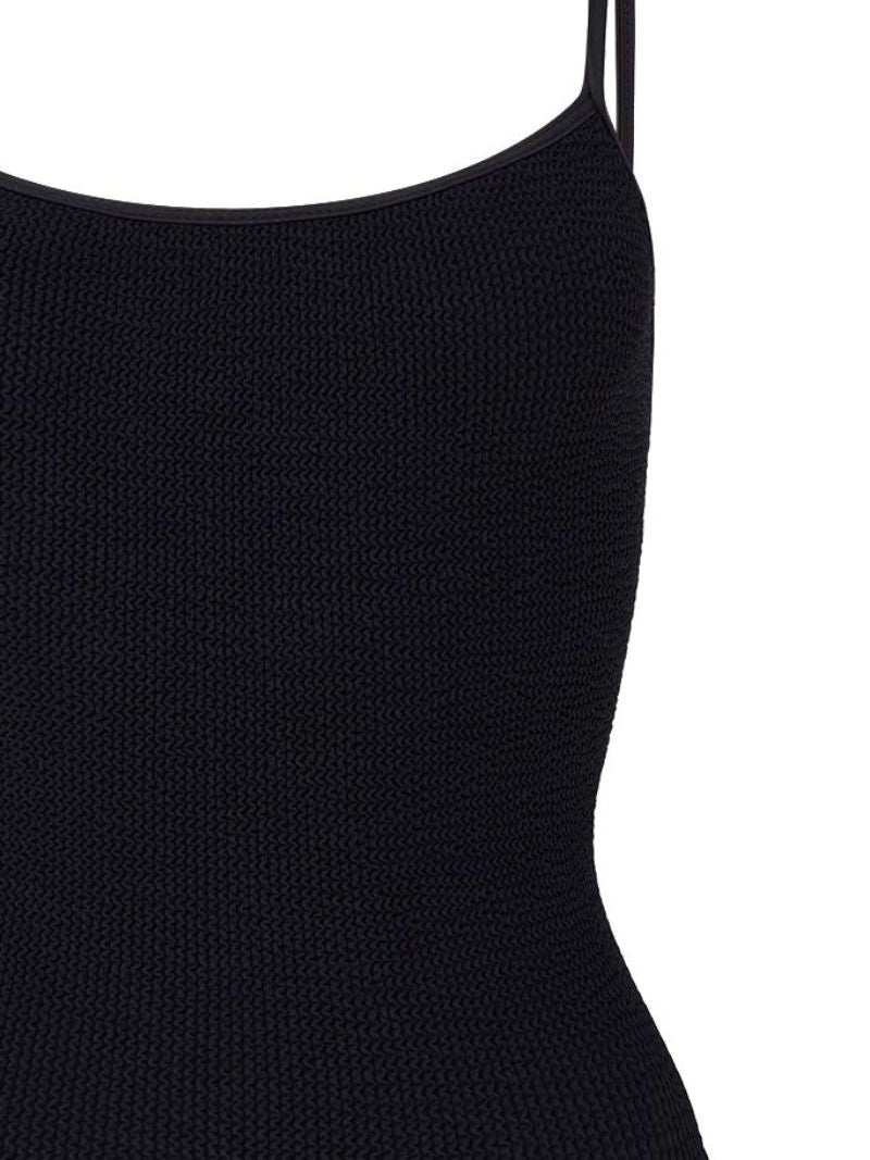 Black Pamela Crinkle Swimsuit