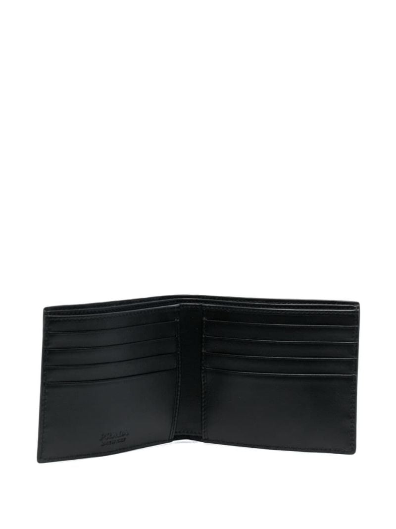 Black Quilted Leather Bi-fold Wallet