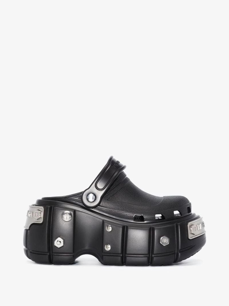 X Crocs Hardcrocs Black 110 Chunky Slides