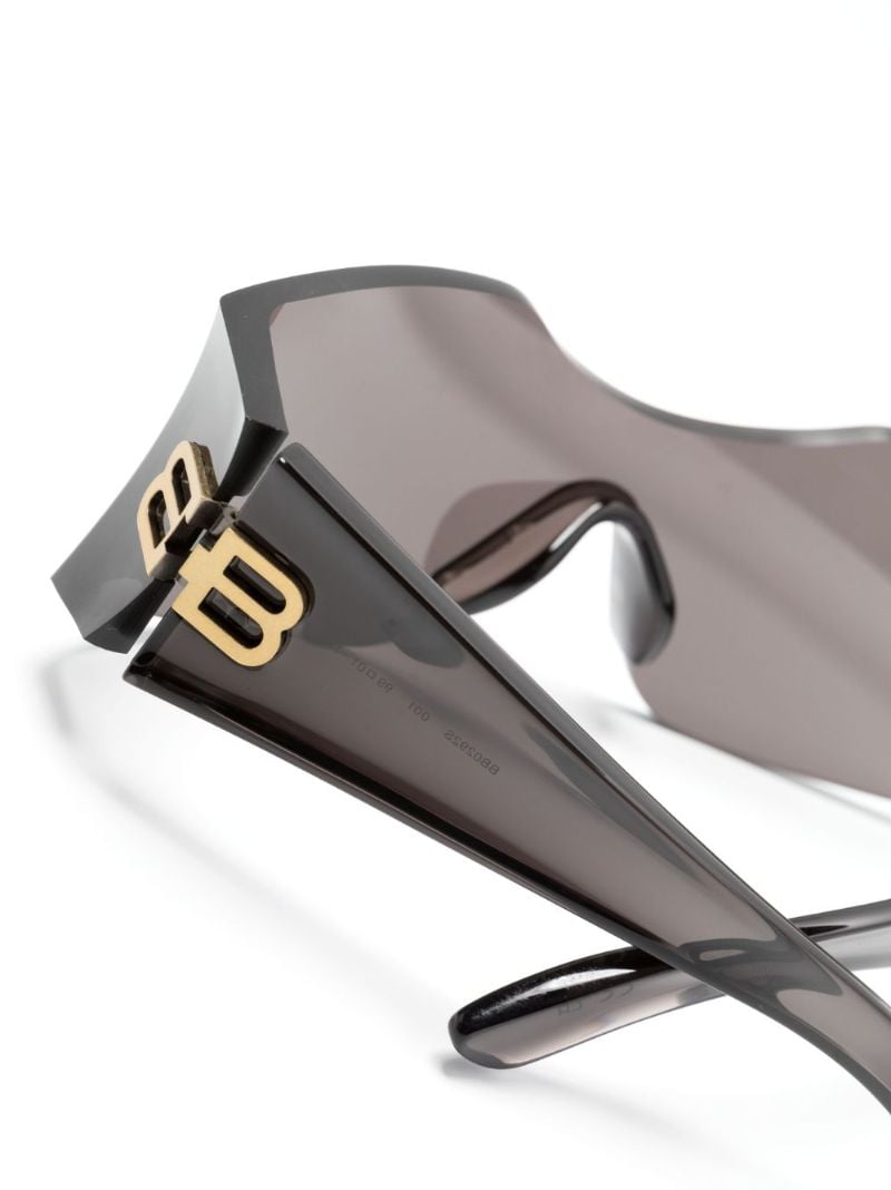 Hourglass Shield-frame Sunglasses