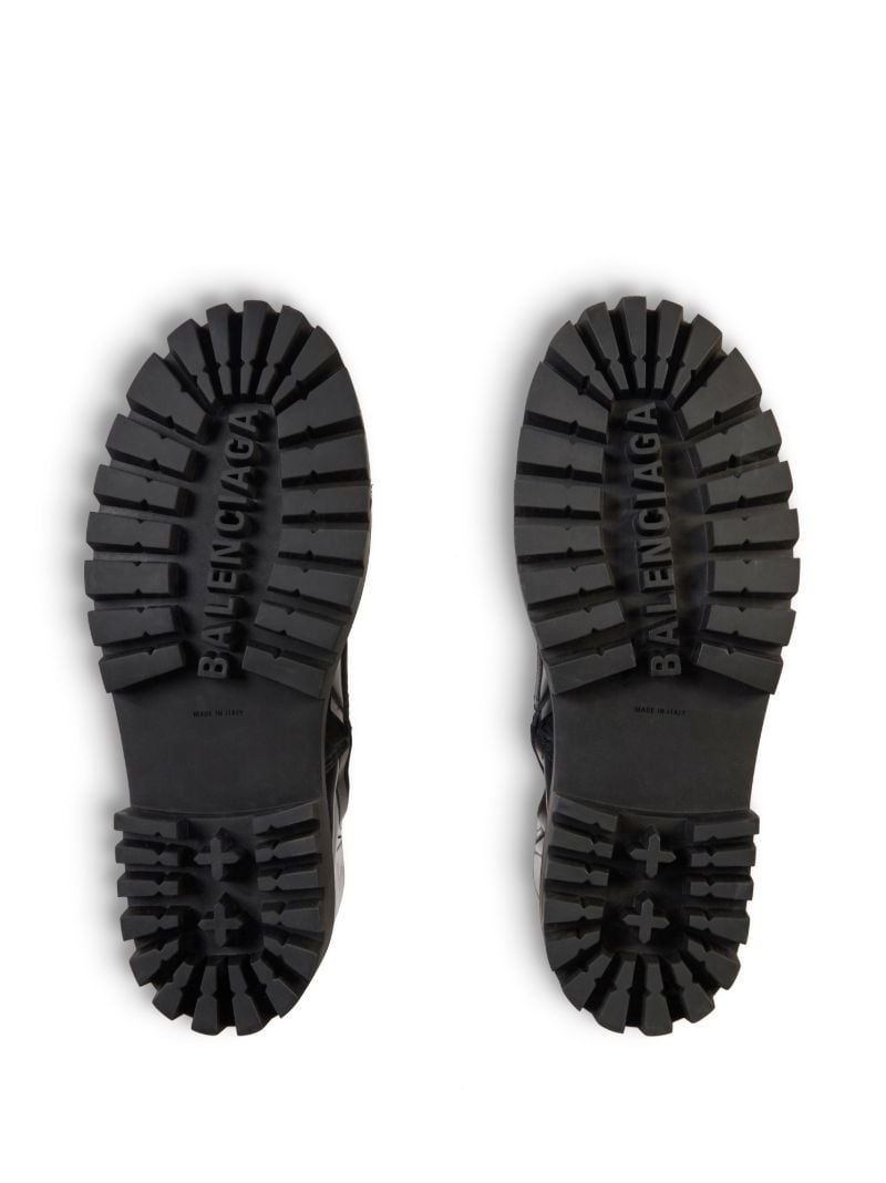 Black Strike Leather Boots