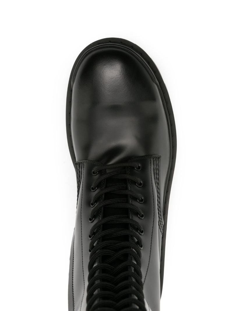 Black Strike Leather Boots