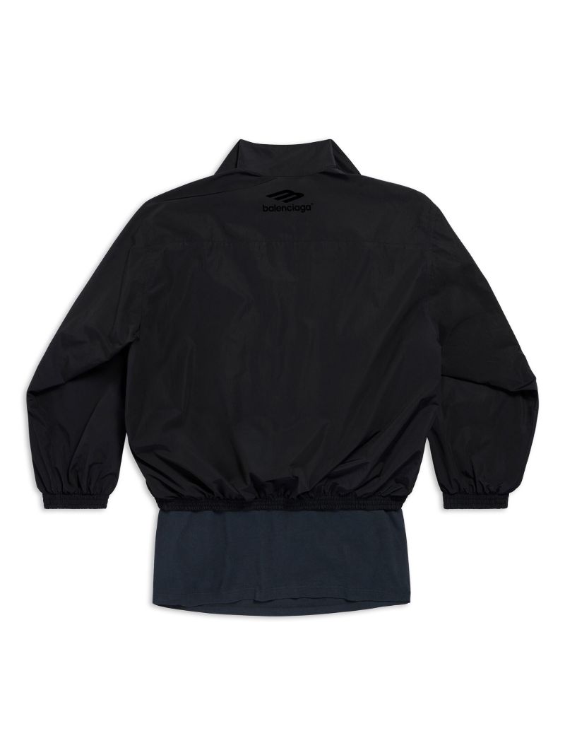 Black Patched Tracksuit Jacket