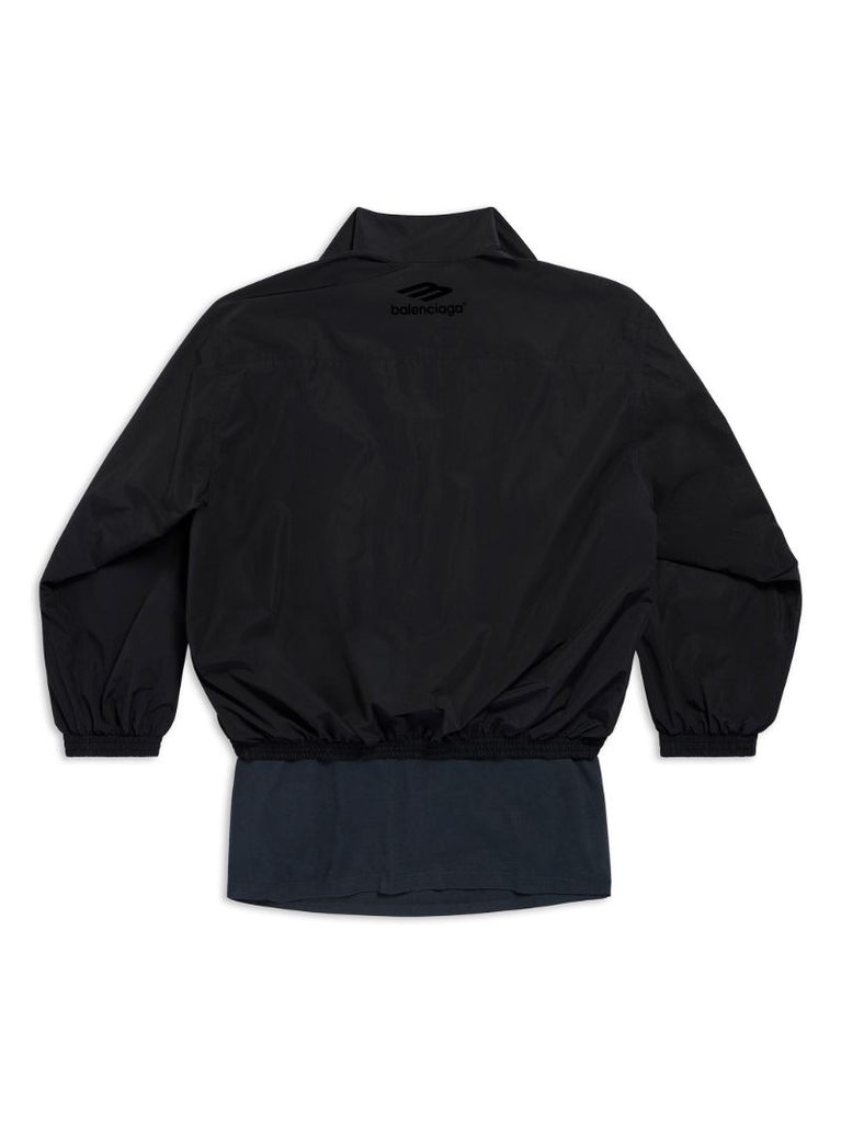 Black Patched Tracksuit Jacket