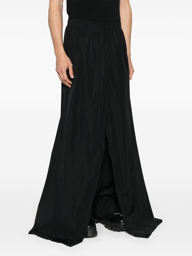 Black Double Front Track Pants