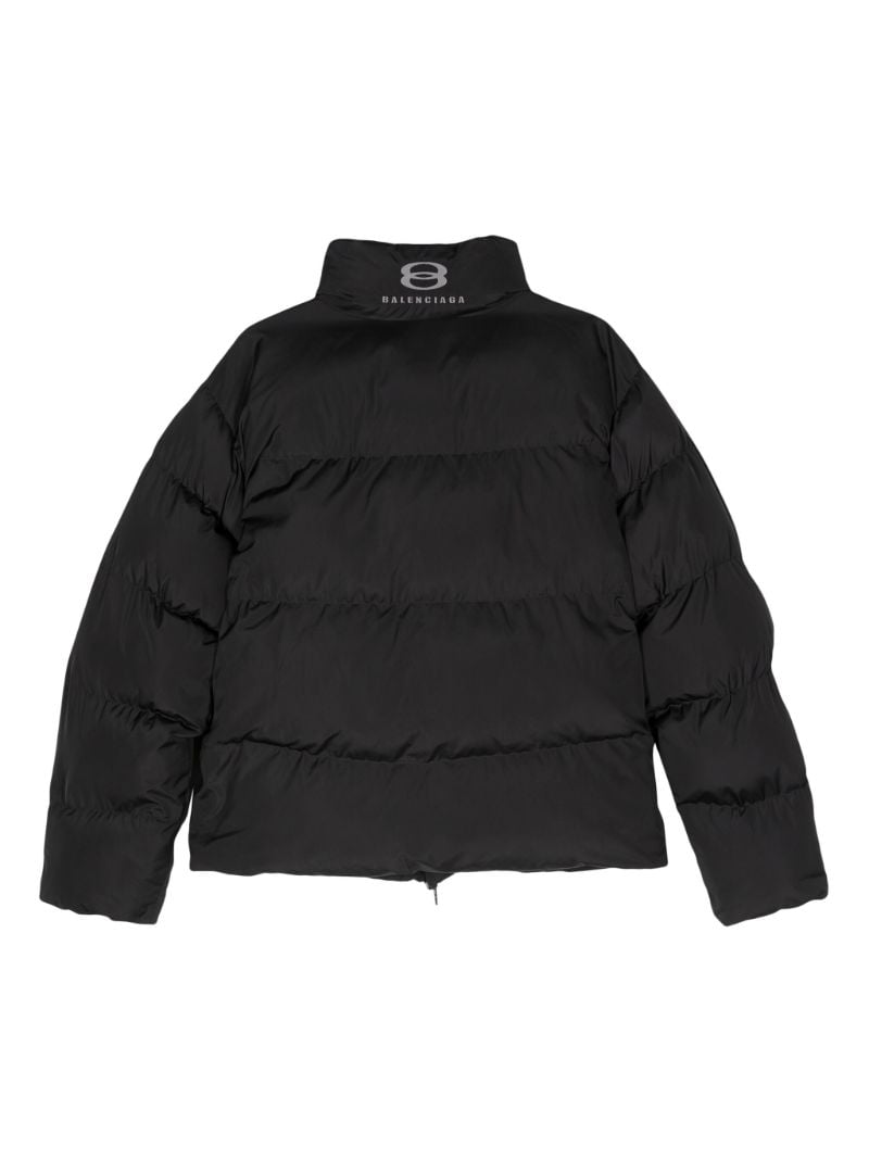 Black Unity Sports Icon Puffer Jacket