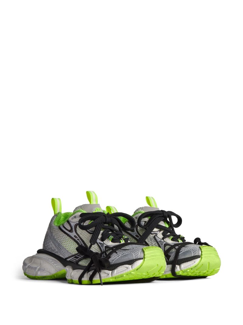 White 3xl Panelled Sneakers