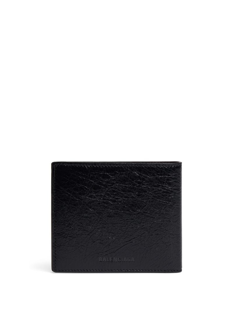 Black Le Cagole Leather Bi-fold Wallet