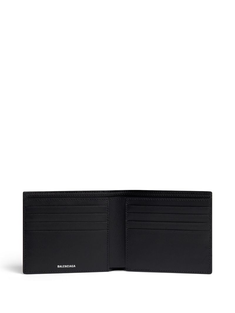 Black Le Cagole Leather Bi-fold Wallet