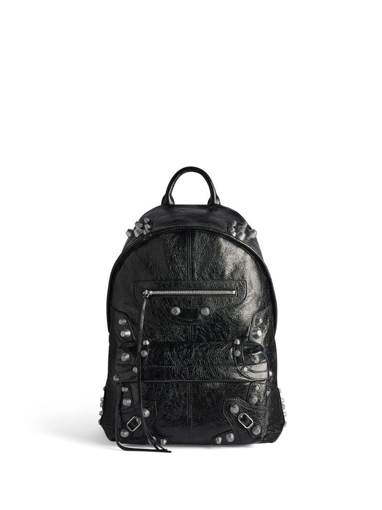 Black Le Cagole Leather Backpack