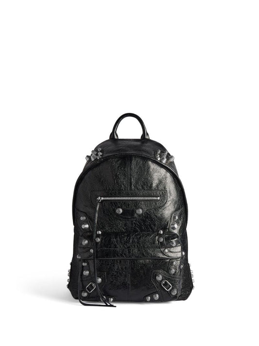 Black Le Cagole Leather Backpack