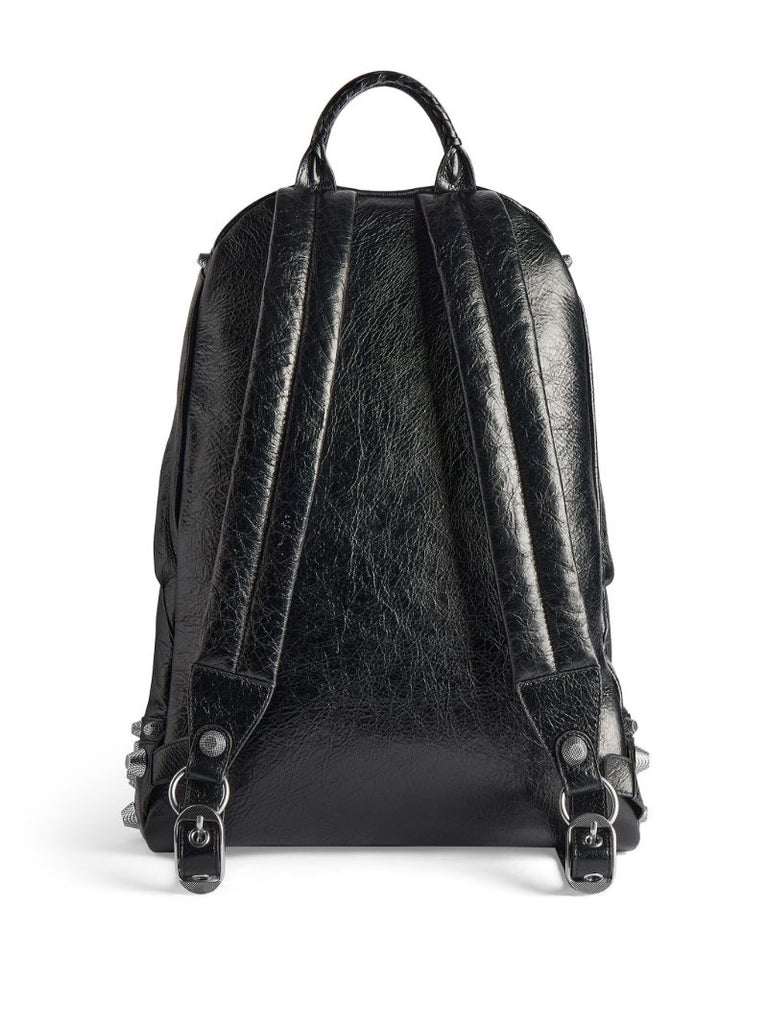 Black Le Cagole Leather Backpack