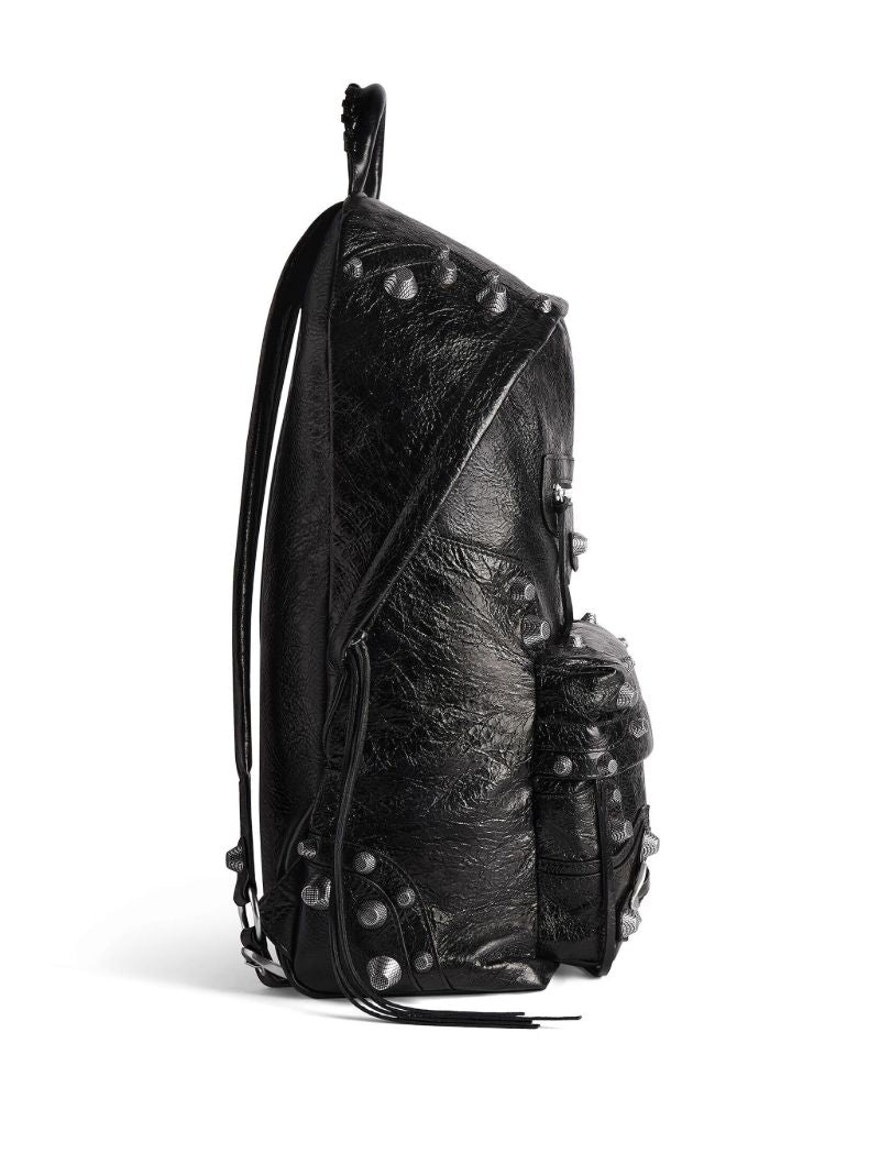 Black Le Cagole Leather Backpack