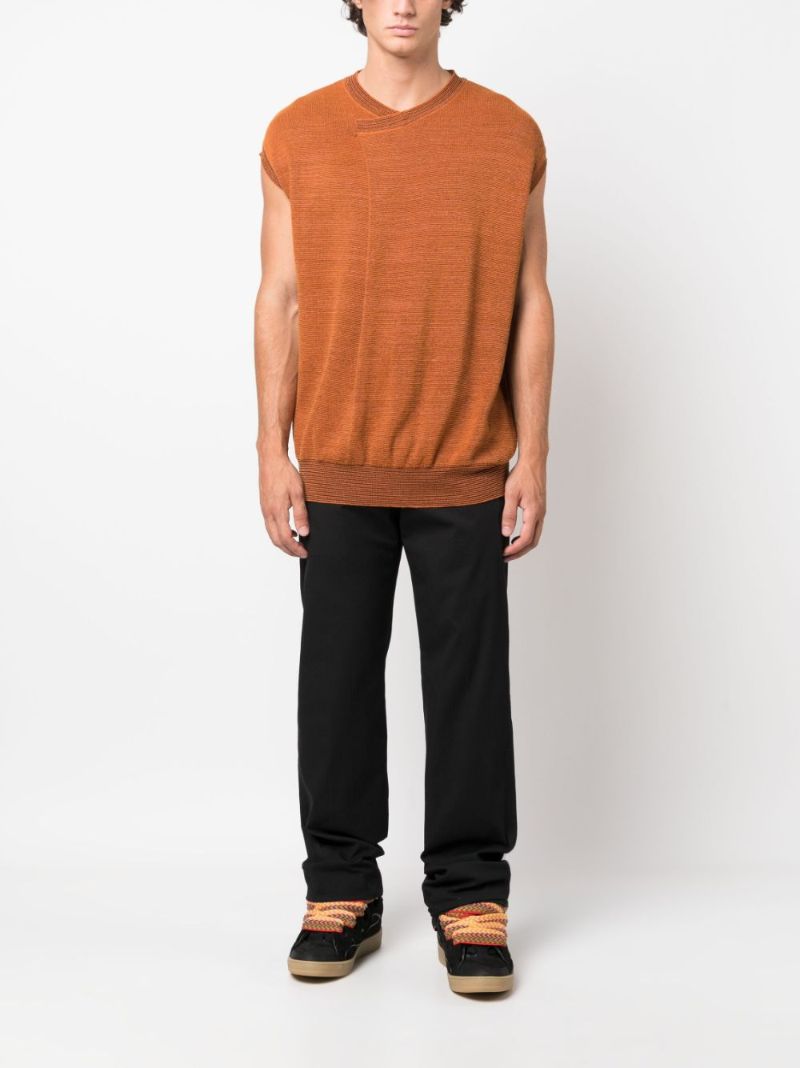 Black Straight-leg Trousers