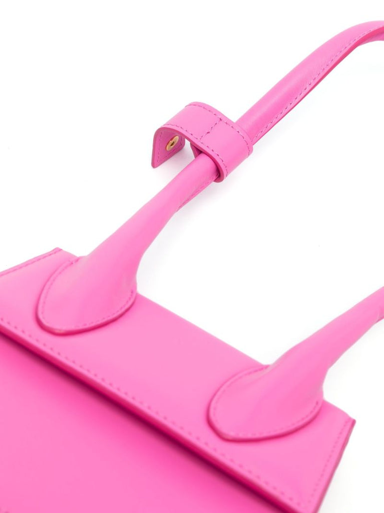 Pink Le Chiquito Noeud Leather Top Handle Bag