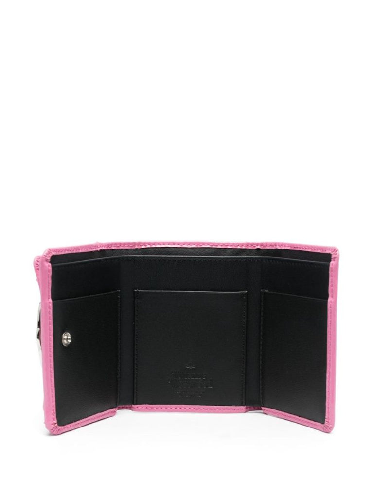 Pink Orb Patent Leather Wallet
