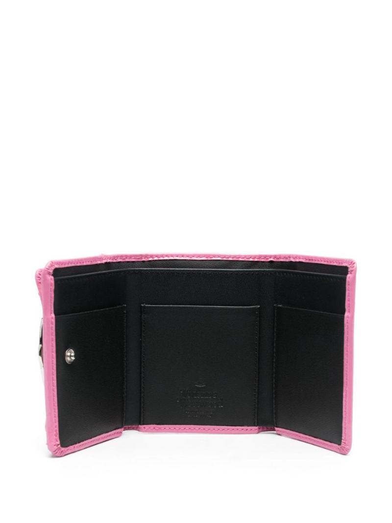Pink Orb Patent Leather Wallet