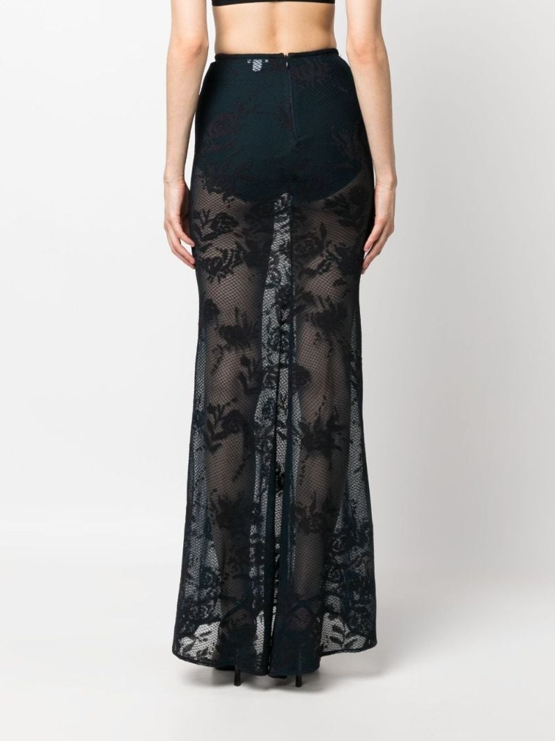 Black Lace Maxi Skirt