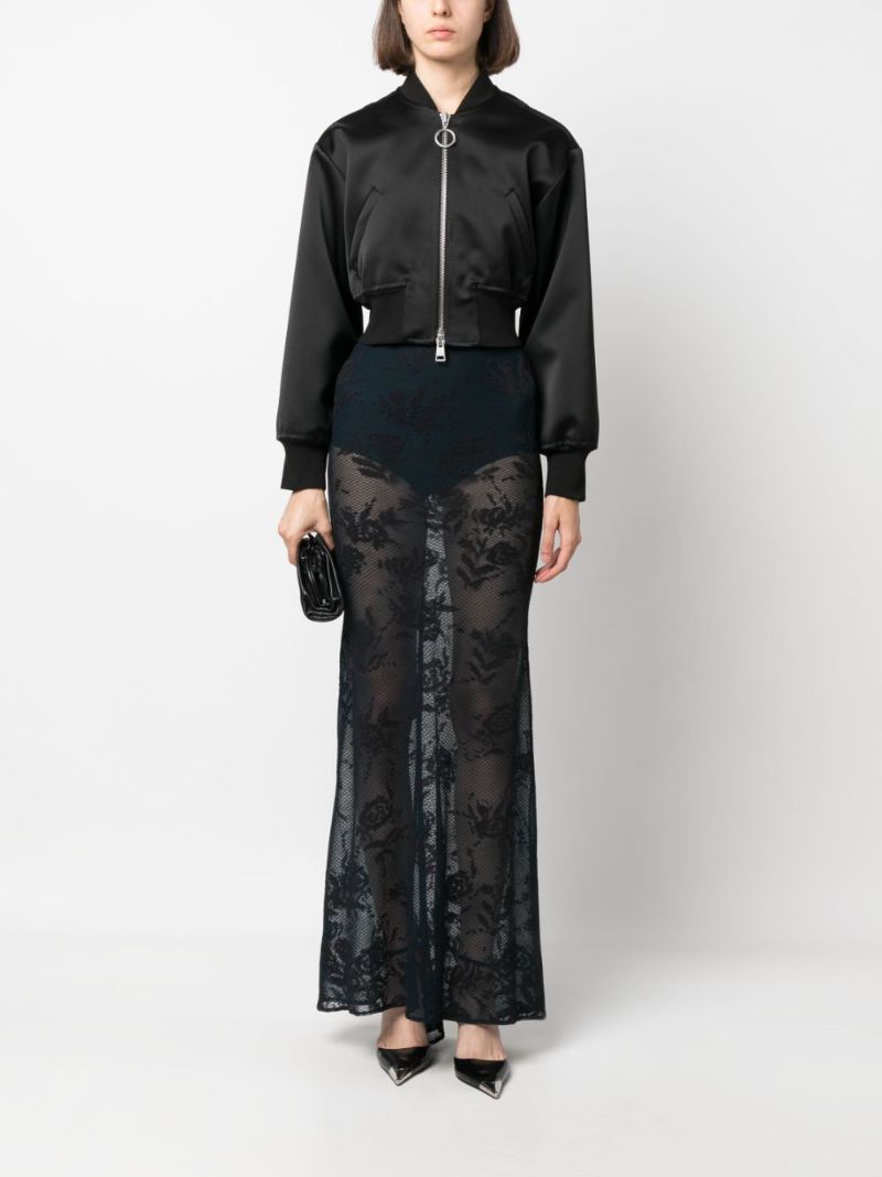 Black Lace Maxi Skirt