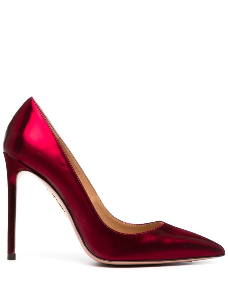 Red Purist 105 Satin Pumps