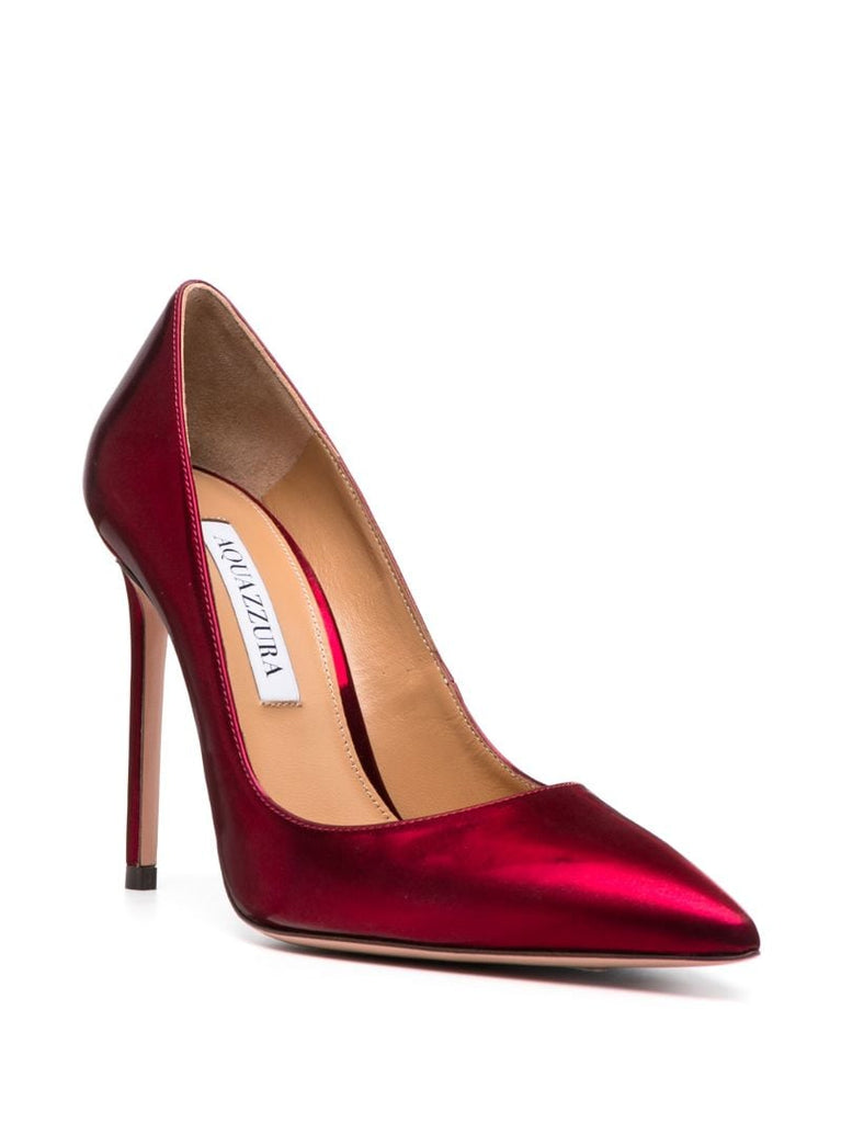 Red Purist 105 Satin Pumps