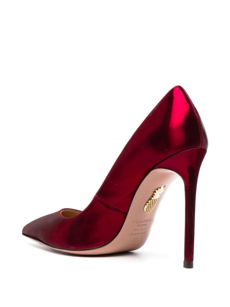 Red Purist 105 Satin Pumps