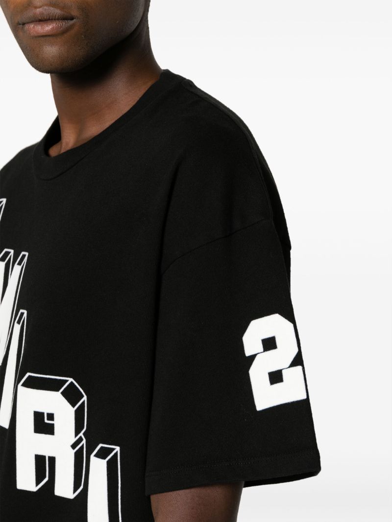 Black Hockey Skater Cotton T-shirt