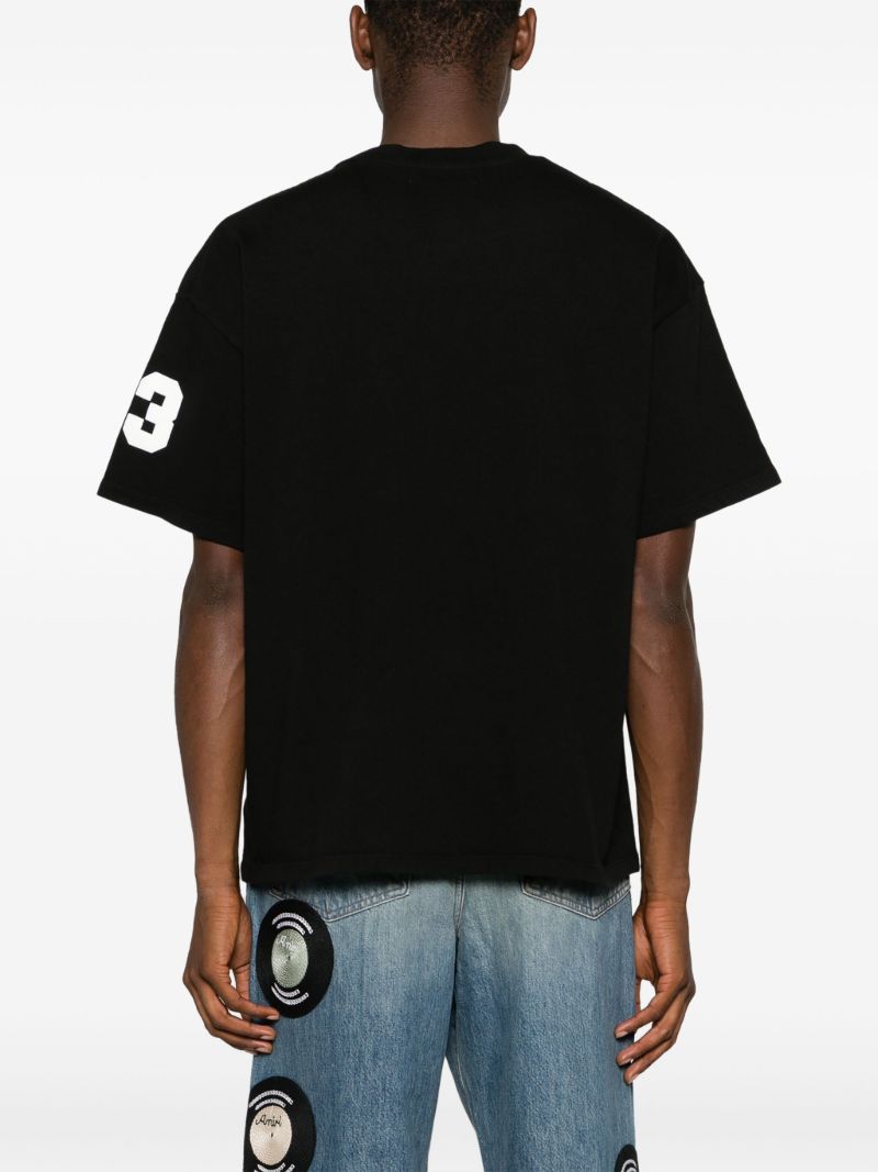 Black Hockey Skater Cotton T-shirt